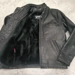 Lサイズ/美品●Schott ショット 641 シングル ライダース 38 黒