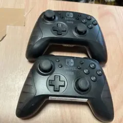 ワイヤレスコントローラー　ホリパッド　2個　ブラック　ニンテンドーswitch