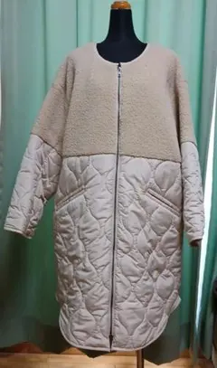 ◇美品◇ EMODA エモダ ドッキングロングコート ロングコート ホワイト 