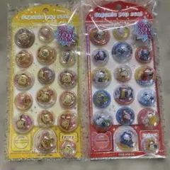 正規品 カプセルポップシール 산리오 폼폼푸린 ハローキティ