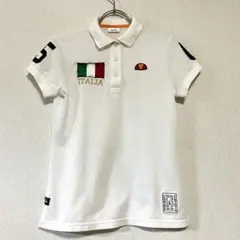 ellesse 半袖ポロシャツ　オフホワイト　ニットのサムネイル