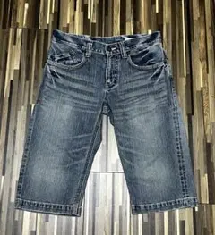 EDWIN 4517 XU-Sデニム ハーフパンツ ユーズド加工 30インチ