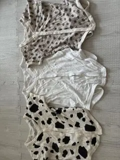 ベビー肌着 3点セット 70cm 水玉模様