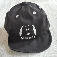 スヌーピー 黒 キャップ　48