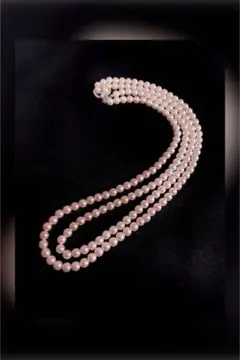 ☆美品★２連パールネックレス・イヤリングセット★☆