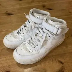 Nike Air Force 1 ホワイト ハイカットスニーカー　22.5cm