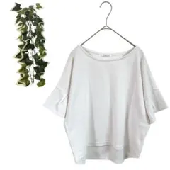 【M】 COLZA コルザ Tシャツ カットソー 半袖 ドルマンスリーブ 白のサムネイル