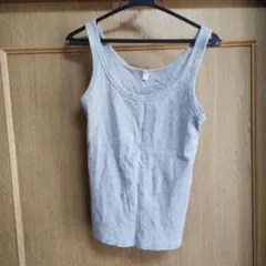 ユニクロ　グレー タンクトップ 綿　　100%