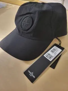 STONE ISLAND ブラックナイロンキャップ - メルカリ