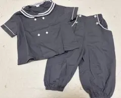 セーラー セットアップ 子供服 上下セット チャコールグレー 95cm 男の子