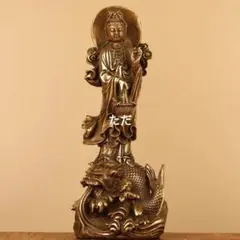 銅製 地蔵菩薩立像 仏像 錫杖宝珠持ち - メルカリ