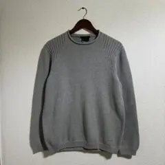 00s DKNY コットン ロールネックニットセーター グレー 肉厚のサムネイル