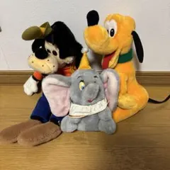 ディズニー プルート グーフィー ダンボ ぬいぐるみ まとめ売り レトロ