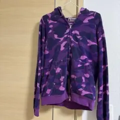 A Bathing Ape パープルカモパーカー Mサイズ