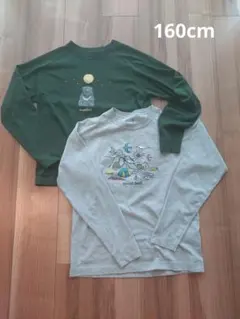 mont-bell長袖カットソー2枚セット 160cm