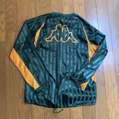 Kappa 長袖ピステ Mサイズ ダークグリーン/オレンジ