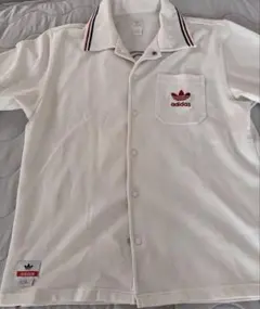 希少！美品90'adidasアディダス トレフォイルトラックジャケットシャツ