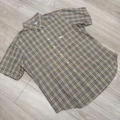 BURBERRYLondon ノバチェック カッターシャツ 半袖 予備ボタン有りのサムネイル