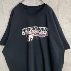 レーシング　両面プリント　企業ロゴモータースポーツビックサイズTシャツ2XL程度