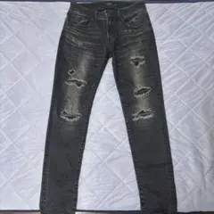 AZUL by MOUSSY ブラックスキニーデニム M