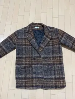 URGE： チェック柄 ダブルブレストジャケット