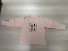 ミニープリント長袖Tシャツ ピンク新品同様ディズニー
