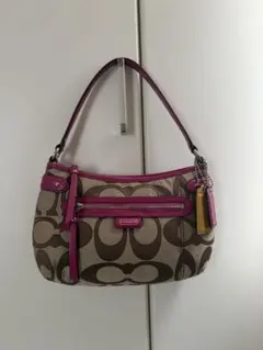 COACH シグネチャー ショルダーバッグ ピンクのサムネイル