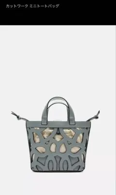ZARA カットワーク ミニトート カゴバック ショルダーバッグ　2way