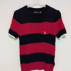 Polo Ralph Lauren ケーブルニット 半袖 セーター M