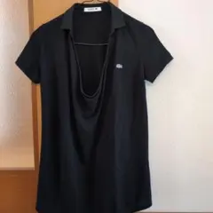 LACOSTE ブラック ポロシャツ