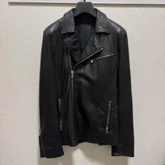 ESTNATION ダブルライダース 羊革 ブラック Lのサムネイル