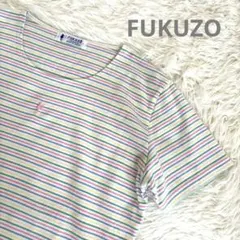 FUKUZO フクゾー ボーダー　半袖Tシャツ トップス　Lサイズのサムネイル
