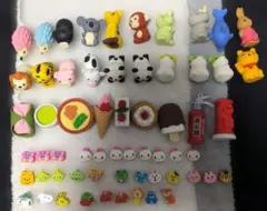 おもしろ消しゴム まとめ売り 動物、食べ物、キャラクター