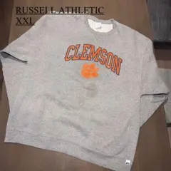 CLEMSON XXL グレー RUSSELL ATHLETIC 古着