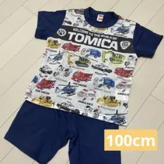TOMICA パジャマ 半袖 上下セット 乗り物柄 100cmのサムネイル