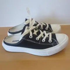 CONVERSE ALL STAR ブラック ローカット スニーカー スリッポン