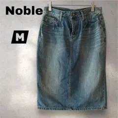 【Nobleノーブル】デニムタイトスカート ダメージ加工/ジーンズ/リメイク♦︎M
