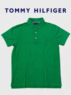 新品未使用TOMMY HILFIGERメンズ　ポロ　M ケリーグリーン