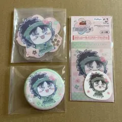 フリューくじ 忍たま乱太郎 七松小平太 アクスタ 缶バッジ ステッカー セット