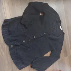 earth music&ecology 黒長袖カーディガン　ラメ