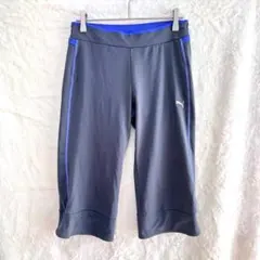PUMA プーマ　ジャージ　ズボン　クロップド丈　フィットネス　灰色　Mのサムネイル
