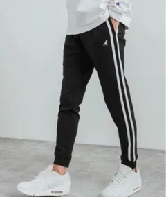 KANGOL ポンチ スウェットスキニーイージージョガートラックパンツ