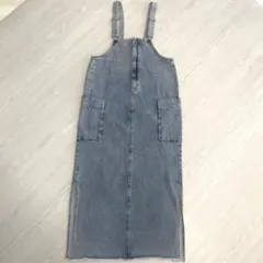 タイムセール　未使用！デニム　ジャンパースカート　サロペット