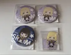 SideM SEGAラッキーくじ E賞 F賞 神楽麗 都築圭 アクスタ 缶バッジ