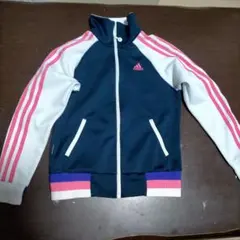 adidas アディダス ジャージ ジャケット ネイビー ピンク　150