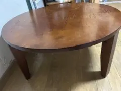 【12/15までお値下げ中】木製円形テーブル 折りたたみ式　期間限定