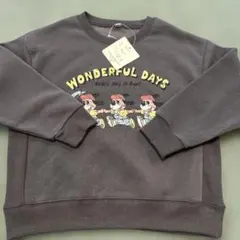 「新品」　トレーナー　濃ダークグレー　裏起毛　120