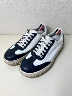 THOM BROWNE トムブラウン キャンバス ヘリテージ スニーカー - メルカリ