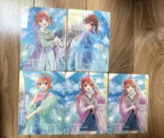 映画 五等分の花嫁 きゃらっとくじ P賞 ブラインドコレクションシート 5枚