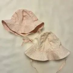 H&M バケットハット 62 ２枚セット　ピンク　帽子　2-4ヶ月